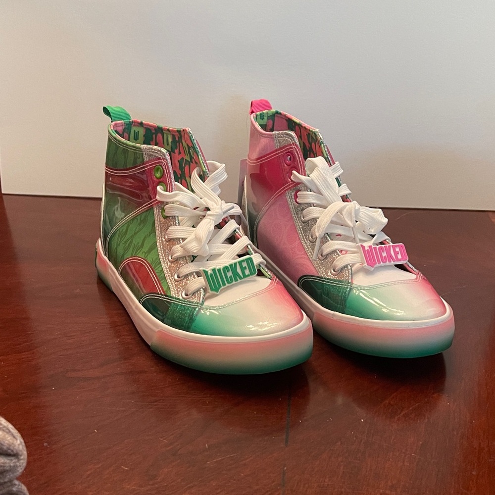 Wicked High-Top Sneakers - Pink and Green